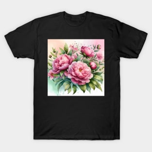 Pink Peonies T-Shirt